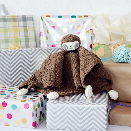Sleepy Sloth Lovey Crochet Pattern by Yarnspirations