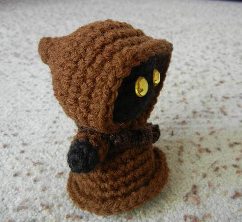 15 Crochet Star Wars Patterns Star Wars Jawa Amigurumi Doll Crochet Pattern by Jana Geek