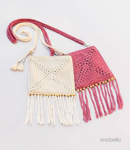 Summer Crochet Shoulder Bag Pattern by Anabelia