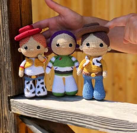 The Toy Story Dolls Crochet Pattern by By Knit Toys