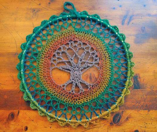 Tree Of Life Mandala Crochet Pattern by Morale Fiber