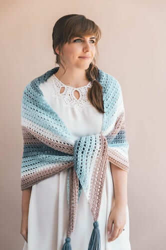 Wishing Well Wrap Free Crochet Pattern by Sewrella