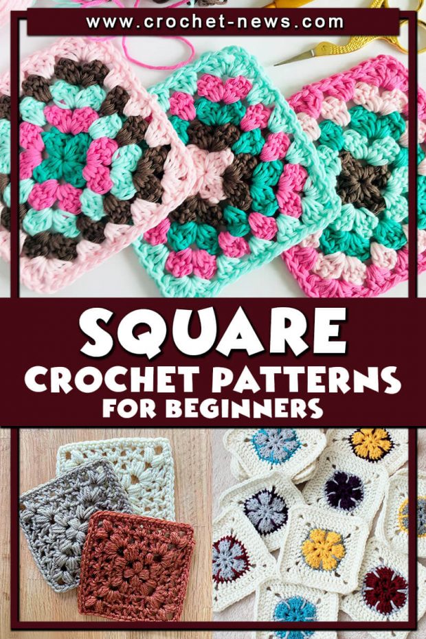 34 Crochet Granny Square and Square Patterns For Beginners Crochet News