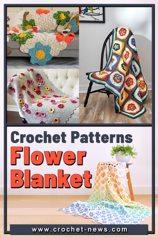 30 Crochet Flower Blanket Patterns - Crochet News