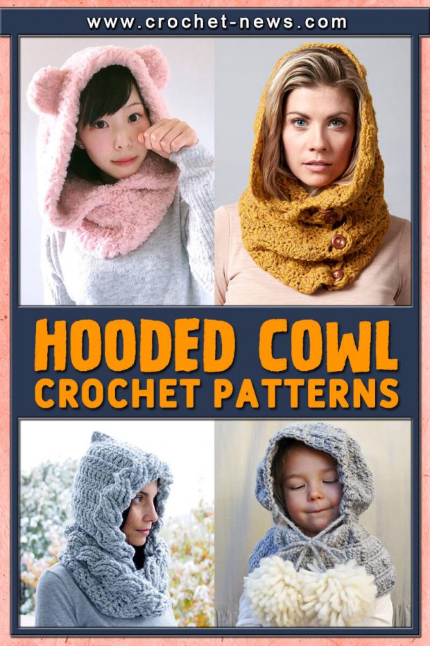 HOODED COWL CROCHET PATTERNS