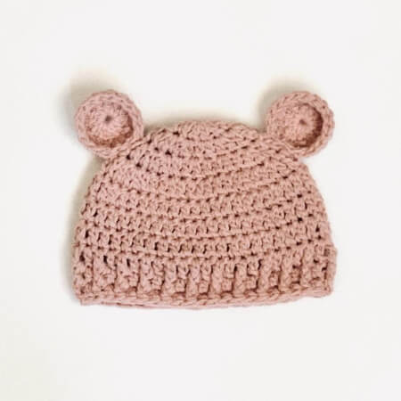 Baby Hat Bear Crochet Pattern by BabyPatternsBoutique