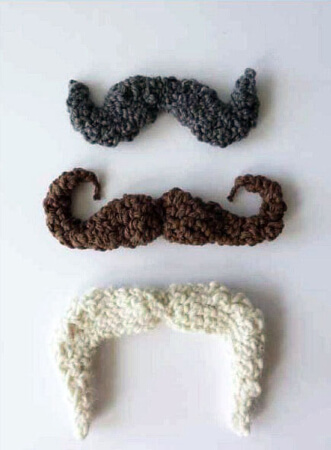 Crochet Mustache Pattern Free from Craft Foxes