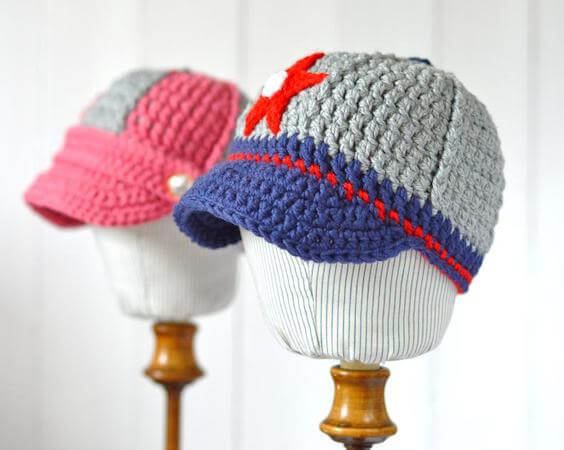 Baby Baseball Cap Crochet Pattern by Matilda's Meadow