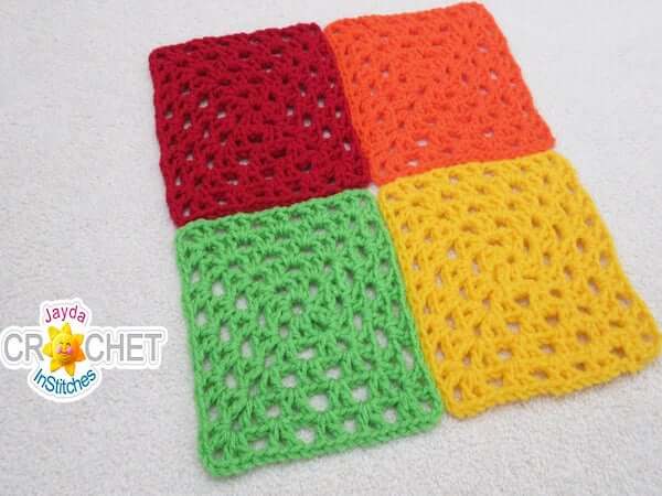 Beginner Crochet Square Pattern by Jayda In Stitches