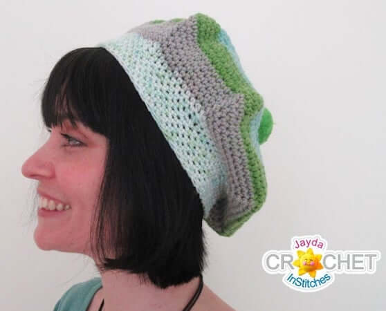 Crochet Beret Pattern by Jayda In Stitches