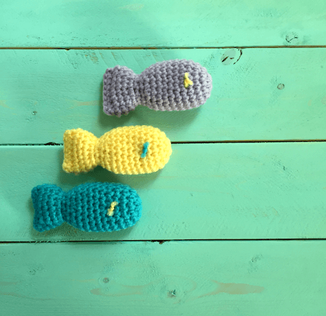 Crochet Fish Cat Toy Pattern by Just Be Crafty