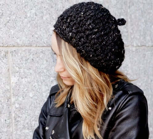 Crochet Slouchy Beret Pattern by Two Of Wands