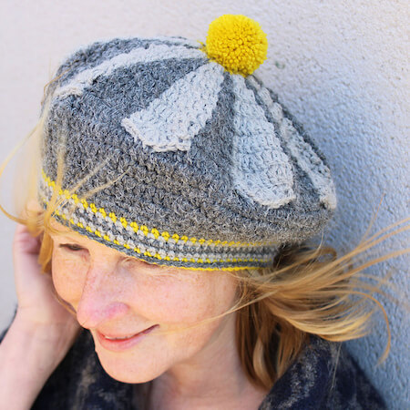 Daisy Beret Crochet Pattern by Sew Silly Lily
