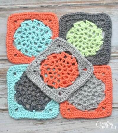 Free Lace Square Crochet Pattern by Cre8tion Crochet