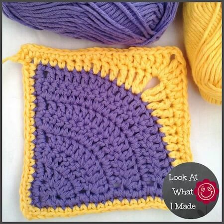 Iced Pie Square Crochet Pattern by Look At What I Made