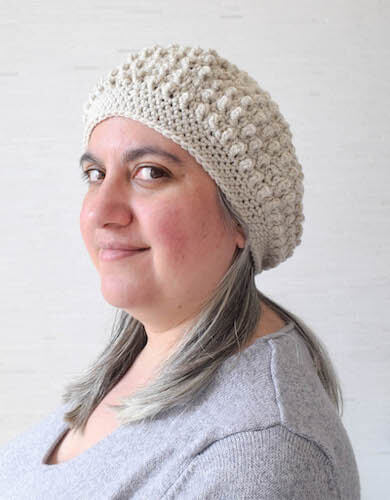 Mock Bobbles Beret Crochet Pattern by Underground Crafter