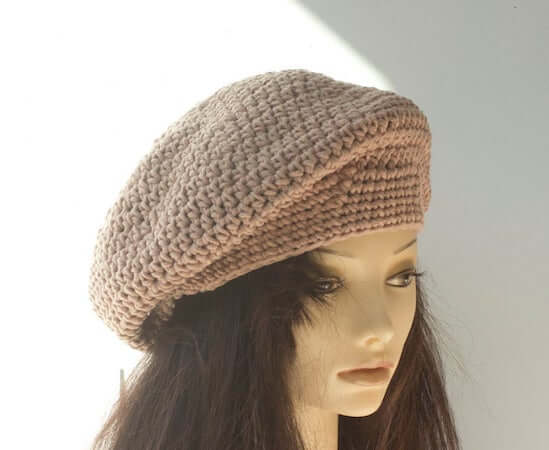 Quick Beret Crochet Pattern by Beaded Wire