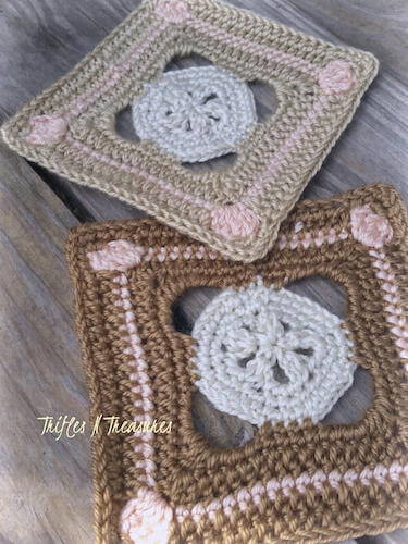 Sandbar Granny Square Crochet Pattern by Trifles & Treasures