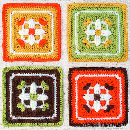 Window Box Granny Square Crochet Pattern by Lisa Mauser