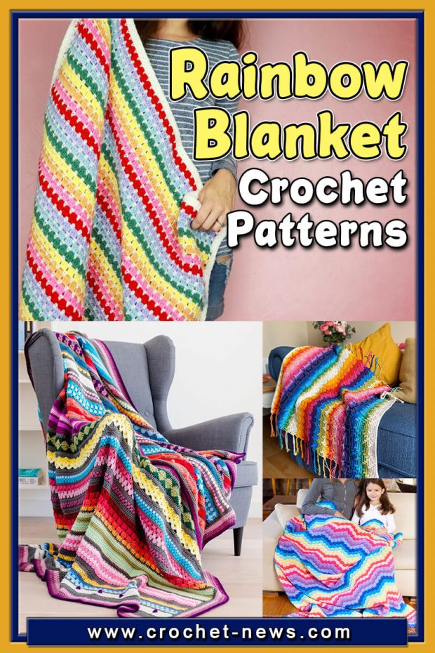 30 Rainbow Crochet Blanket Patterns Crochet News