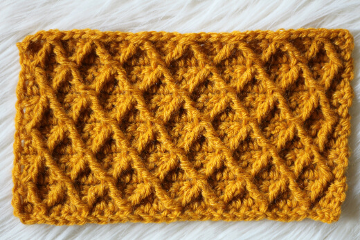 Crochet Diamond Lace Stitch