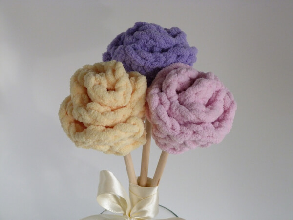 Chunky Spring Flower Bouquet Crochet Pattern by Crochet Spot Patterns