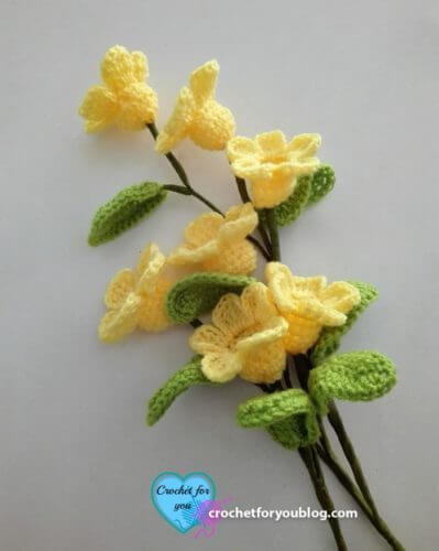 Crochet 3D Flower Bouquet Pattern by Crochet Pattern Bonanza