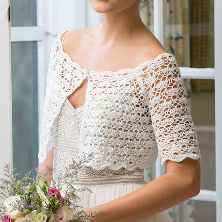 Crochet Bridal Topper Pattern by Yarnspirations