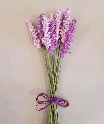 Crochet Lavender Flower Arrangement by Pippa Patterns Crochet