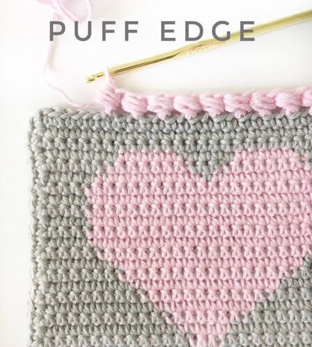 Crochet Puff Edge Stitch by Daisy Farm Crafts