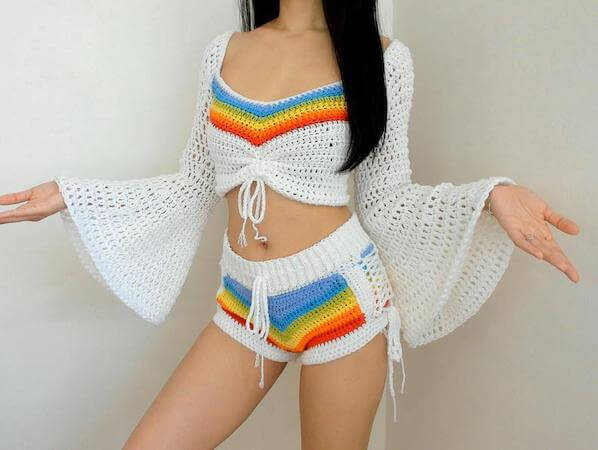 Crochet Rainbow Pattern by TCDDIY