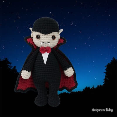  8. Cuddle Me Vampire Crochet Pattern by Amigurumi Today