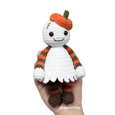  19. Halloween Cuddle Me Ghost Crochet Pattern by Amigurumi Today