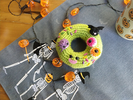  16. Halloween Donut Amigurumi Pattern by Amigurumi Food