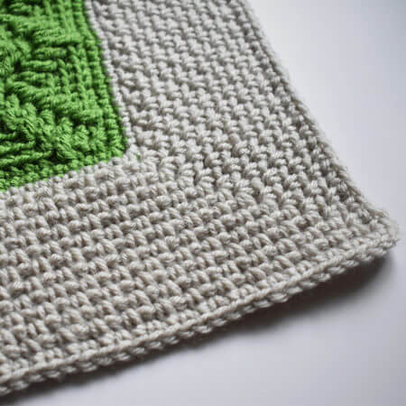 Moss Stitch Blanket Edging Crochet Pattern by Every Trick On The Hook