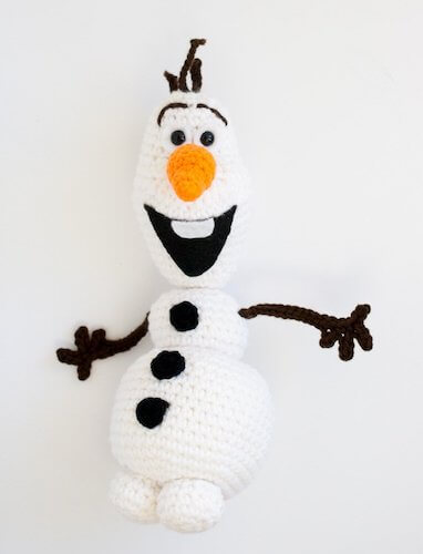 Olaf Amigurumi Crochet Frozen Pattern by 1 Dog Woof