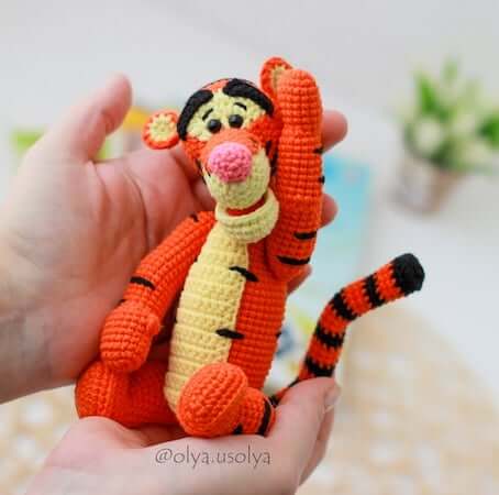 Tigger Crochet Pattern by Olya Usolya Amigurumi
