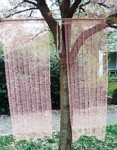 Tunisian Crochet Lace Curtain Pattern by Denise Voie de Vie