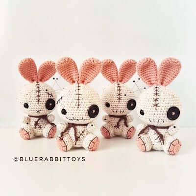 Voodoo Bunny Amigurumi Pattern by Blue Rabbit Toys