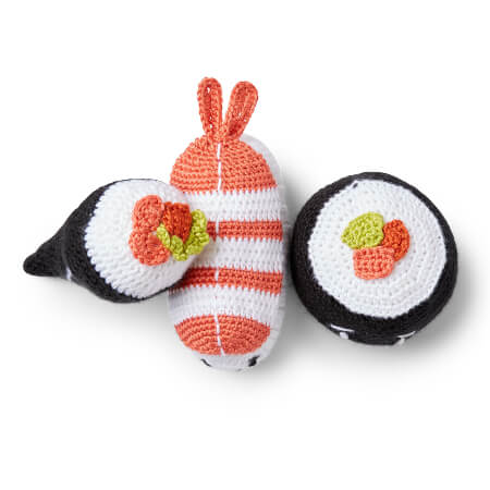 Amigurumi Dinner Sushi Crochet Pattern by Yarnspirations