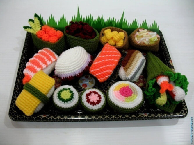 10 Crochet Sushi Patterns To Sink Your Teeth Into Crochet News