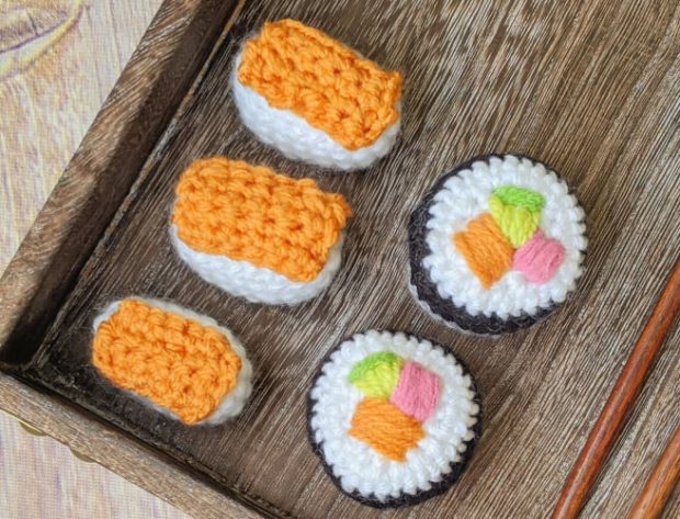 Amigurumi Sushi Set Pattern by Little World Of Whimsy