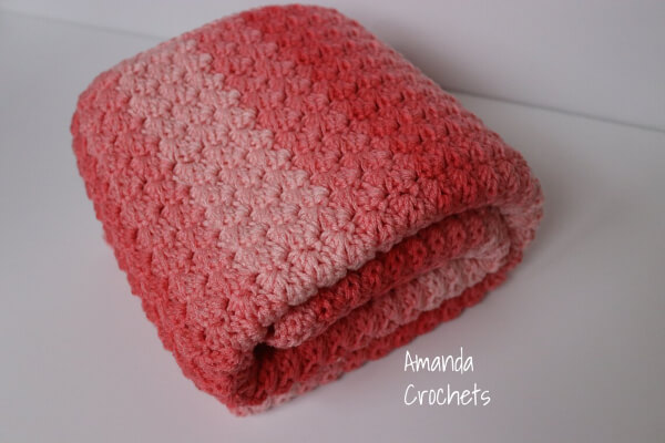 Crochet Baby Blanket Pattern by Amanda Crochets