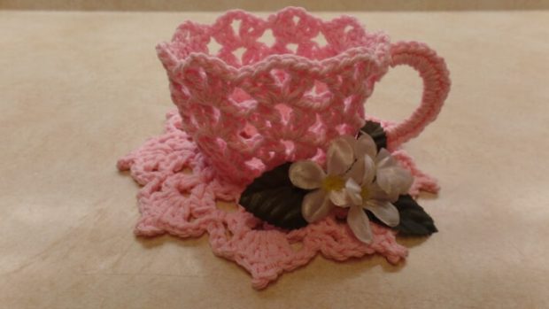 Crochet Tea Cup And Saucer Pattern by BagoDayCrochet