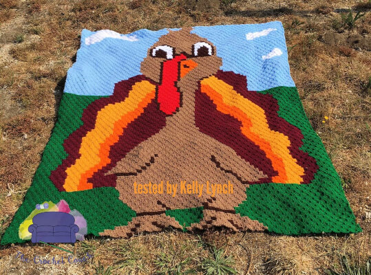 Crochet Turkey Tom Afghan Pattern by CrochetCouch