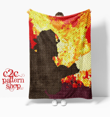 Mini C2C Fire Fighter Crochet Pattern by C2CPatternShop