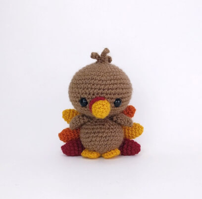 Terrence the Amigurumi Turkey Crochet Pattern by TheresasCrochetShop