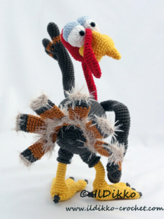 Theo the Turkey Amigurumi Crochet Pattern by IlDikko