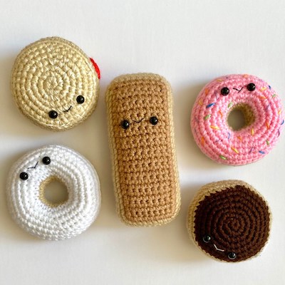 Crochet Donut Trio Pattern by Tiny Friends Crochet