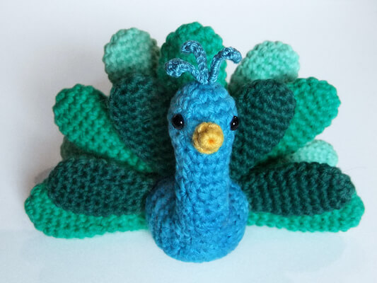 Free Crochet Peacock Pattern by Larah Uyeda